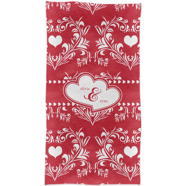Heart Damask Crib Comforter/Quilt - Apvl