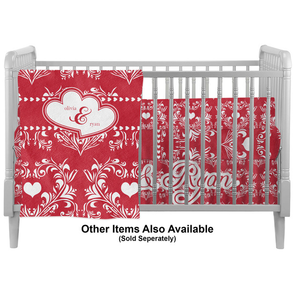 Heart Damask Crib - Profile Sold Seperately