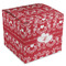 Heart Damask Cube Favor Gift Box - Front/Main