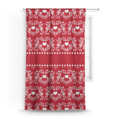 Heart Damask Curtain (Personalized)