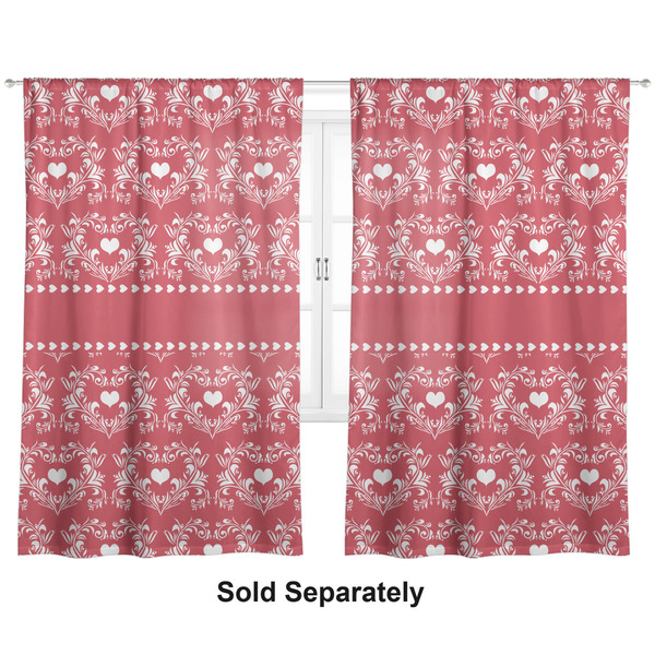 Heart Damask Curtains