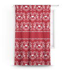 Heart Damask Curtain Panel - Custom Size