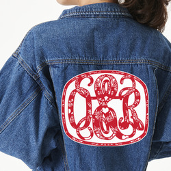 Heart Damask Twill Iron On Patch - Custom Shape - 3XL (Personalized)