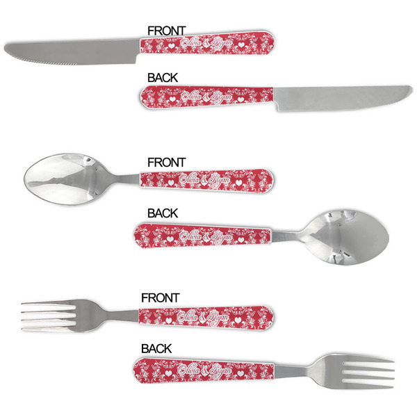 Heart Damask Cutlery Set - APPROVAL