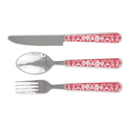 Heart Damask Cutlery Set (Personalized)