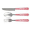 Heart Damask Cutlery Set (Personalized)