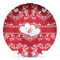 Heart Damask DecoPlate Oven and Microwave Safe Plate - Main