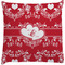 Heart Damask Decorative Pillow Case (Personalized)