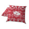 Heart Damask Decorative Pillow Case - TWO