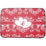 Heart Damask Dish Drying Mat (Personalized)