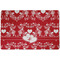 Heart Damask Dog Food Mat w/ Couple's Names