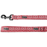 Heart Damask Deluxe Dog Leash (Personalized)