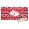 Heart Damask Dog Towel (Personalized)