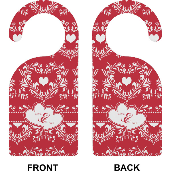 Heart Damask Door Hanger (Approval)