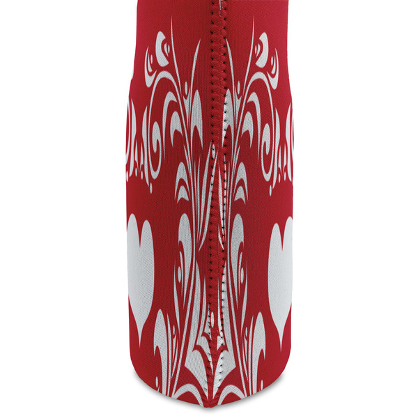 Heart Damask Double Wine Tote - DETAIL 2 (new)