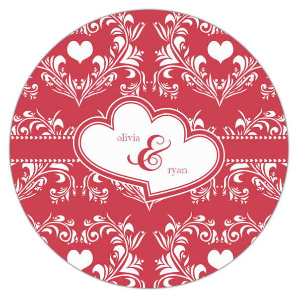 Heart Damask Drink Topper - XSmall - Single