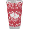 Heart Damask Pint Glass - Full Color - Front View
