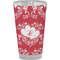 Heart Damask Pint Glass - Full Color (Personalized)