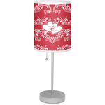 Heart Damask 7" Drum Lamp with Shade (Personalized)