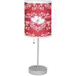 Heart Damask Lamp with Drum Shade (Personalized)