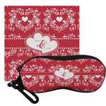 Heart Damask Eyeglass Case & Cloth (Personalized)