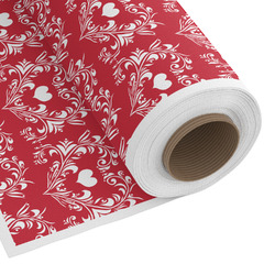 Heart Damask Fabric by the Yard