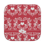 Heart Damask Face Towel (Personalized)