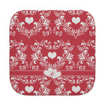 Heart Damask Face Towel (Personalized)