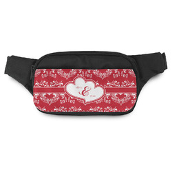 Heart Damask Fanny Pack (Personalized)