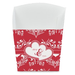 Heart Damask French Fry Favor Boxes (Personalized)