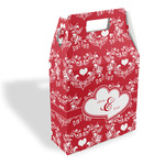 Heart Damask Gable Favor Box (Personalized)