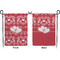 Heart Damask Garden Flag - Double Sided Front and Back