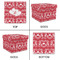 Heart Damask Gift Boxes with Lid - Canvas Wrapped - Medium - Approval