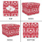 Heart Damask Gift Boxes with Lid - Canvas Wrapped - Small - Approval