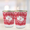 Heart Damask Glass Shot Glass - with gold rim - LIFESTYLE