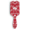 Heart Damask Hair Brush - Front View