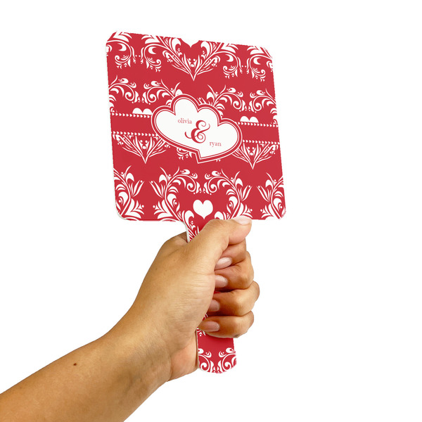 Heart Damask Hand Mirrors - Alt View