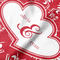 Heart Damask Hooded Baby Towel- Detail Close Up