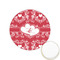 Heart Damask Printed Cookie Topper - 1.25" (Personalized)