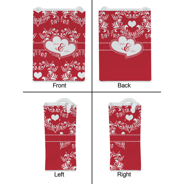 Heart Damask Jewelry Gift Bag - Gloss - Approval