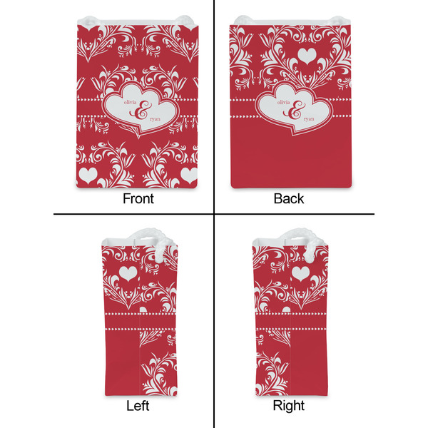 Heart Damask Jewelry Gift Bag - Matte - Approval