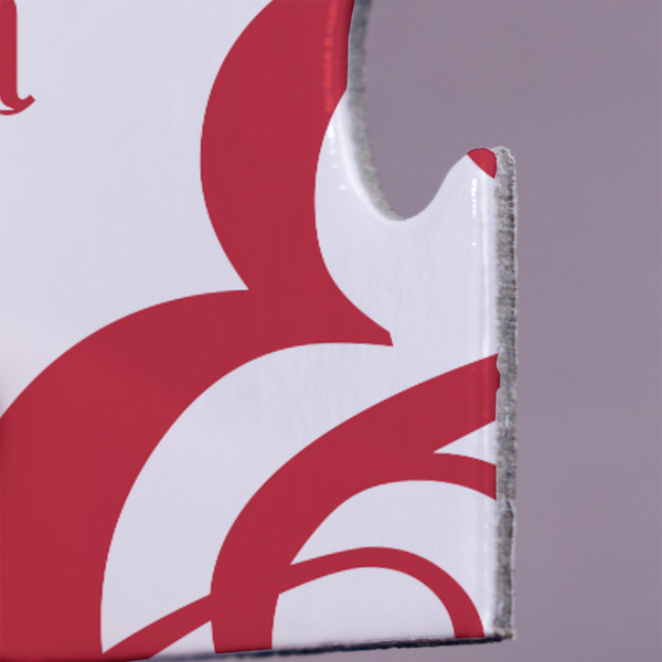 Heart Damask Jigsaw Puzzle 30 Piece  - Close Up