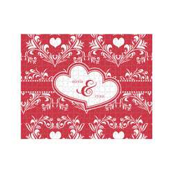 Heart Damask 500 pc Jigsaw Puzzle (Personalized)