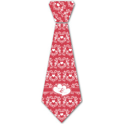 Heart Damask Iron On Tie (Personalized)
