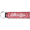 Heart Damask Neoprene Keychain Fob (Personalized)
