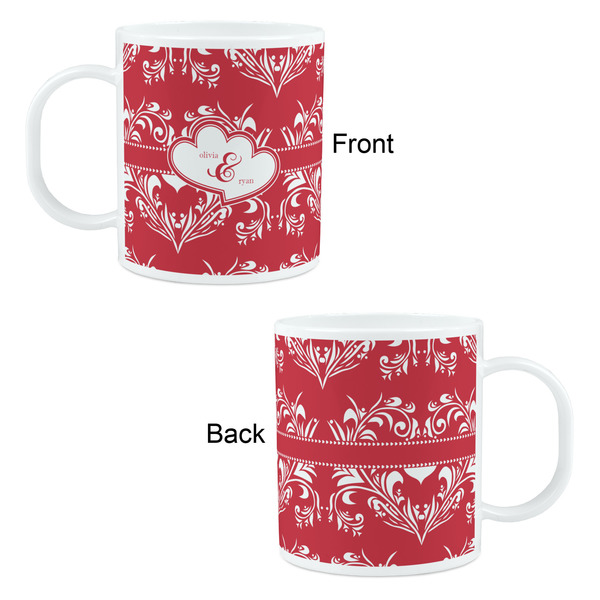 Heart Damask Kid's Mug - Apvl