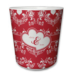 Heart Damask Plastic Tumbler 6oz (Personalized)