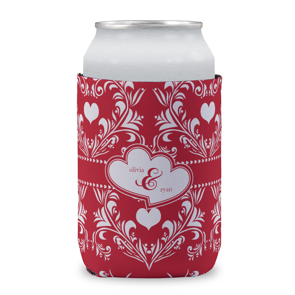 Heart Damask Can Sleeve