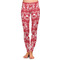 Heart Damask Ladies Leggings - Extra Small