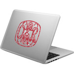 Heart Damask Laptop Decal (Personalized)